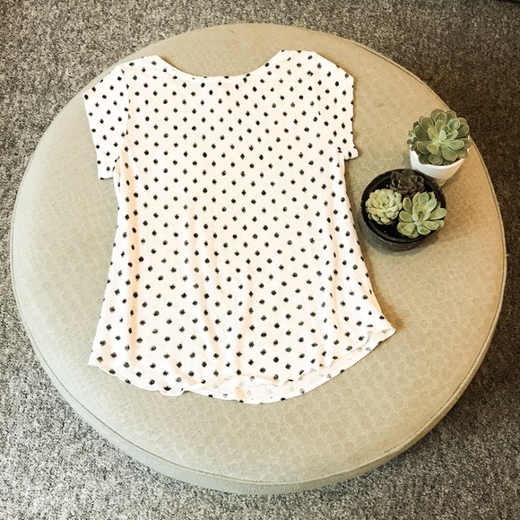 LOFT Short sleeve patterned tee - Picture 4 of 4